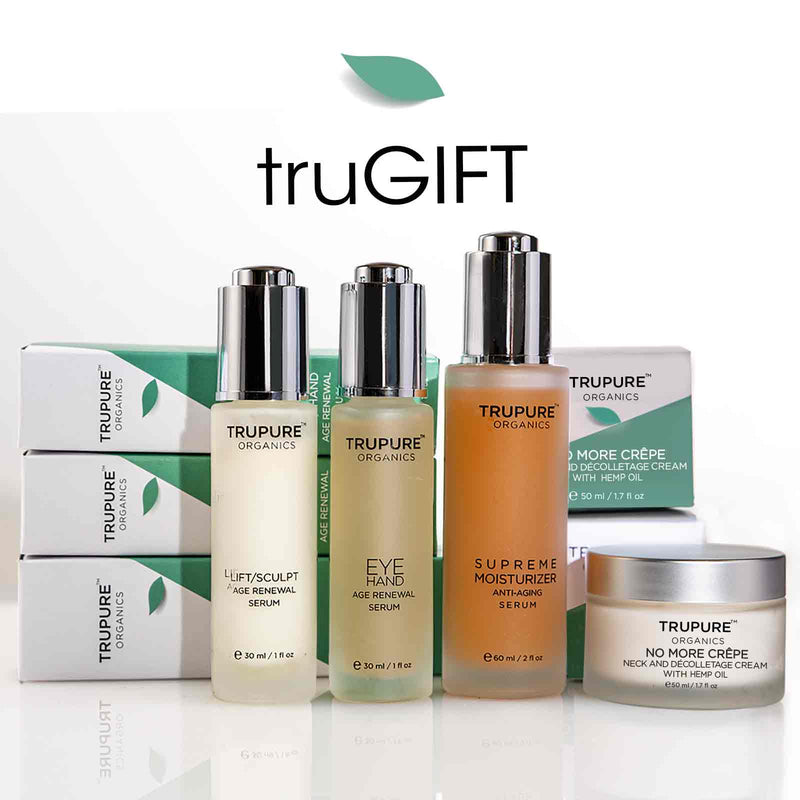 TruPure Organics skincare e cards